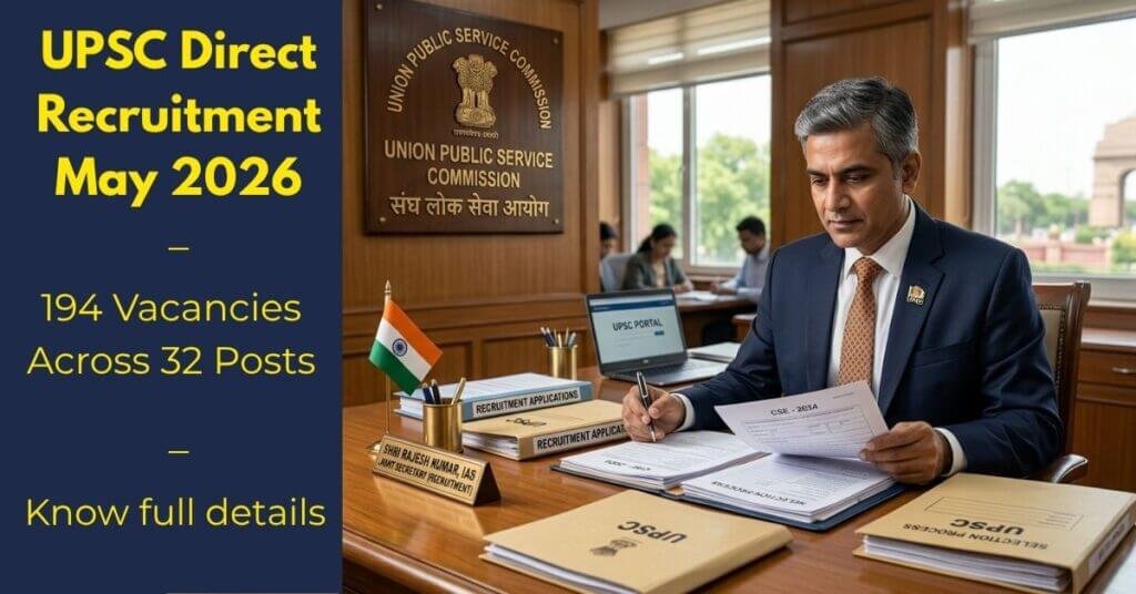 UPSC direct recruitment 2026